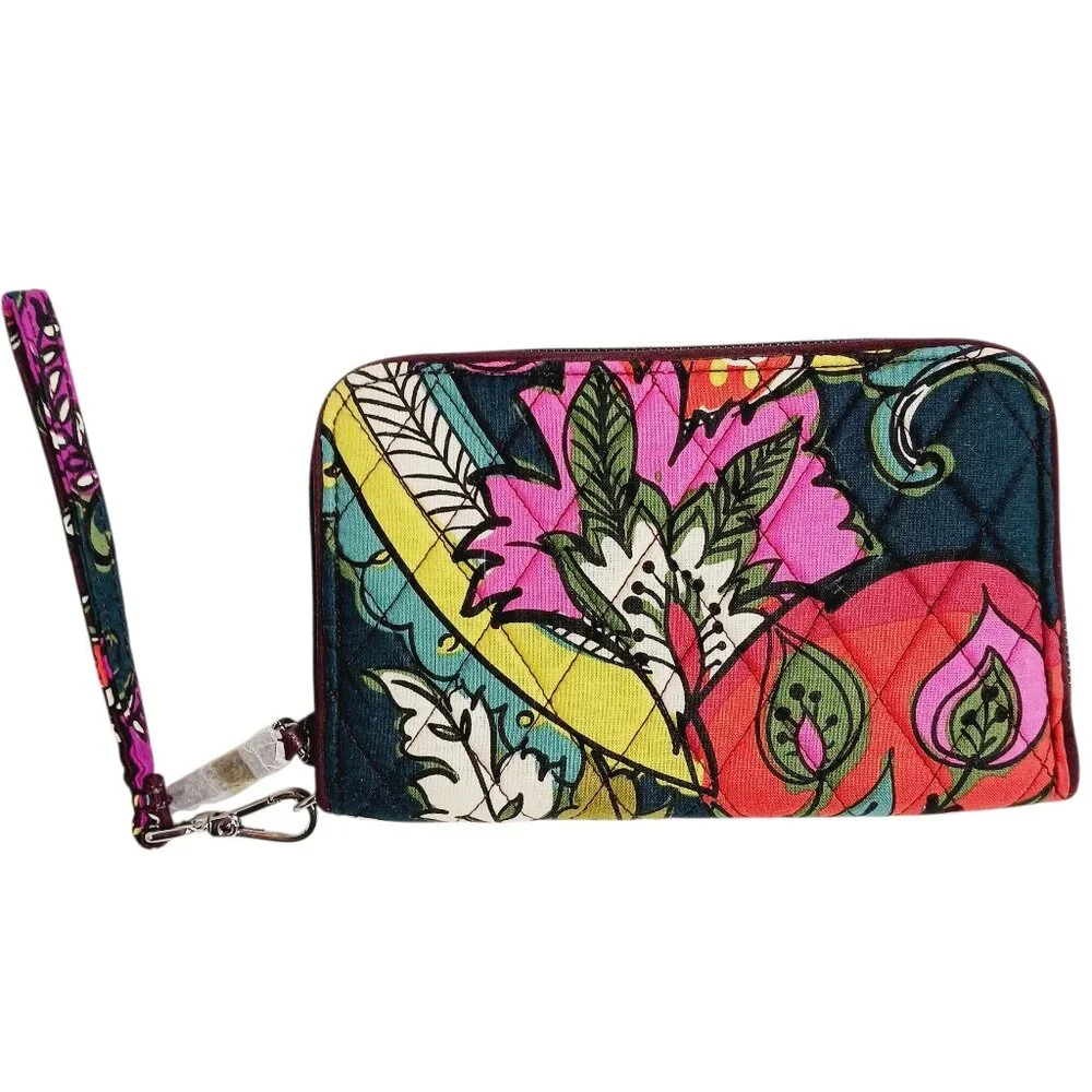 NWT Vera Bradley RFID Grab & Go Wristlet, Autumn Leaves, Approx. 7